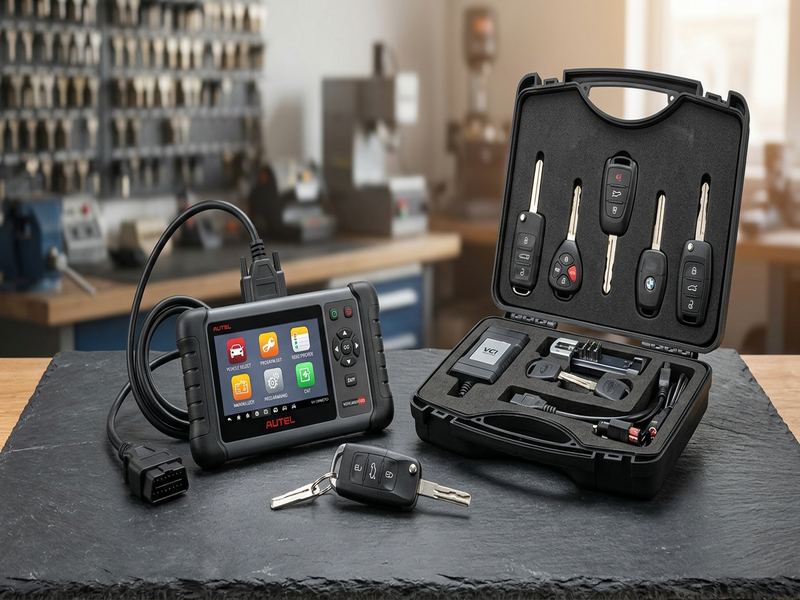 Car transponder key and automotive locksmith programming tools